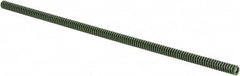 Associated Spring Raymond - 3/8" Hole Diam, 3/16" Rod Diam, 12" Free Length, Green Die Spring - 45 Lb Max Deflection, 3" Max Deflection, Extra Heavy Duty, Chromium Alloy Steel - Benchmark Tooling