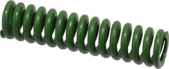 Associated Spring Raymond - 1/2" Hole Diam, 9/32" Rod Diam, 2" Free Length, Green Die Spring - 70 Lb Max Deflection, 0.5" Max Deflection, Extra Heavy Duty, Chromium Alloy Steel - Benchmark Tooling