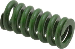 Associated Spring Raymond - 5/8" Hole Diam, 11/32" Rod Diam, 1-1/4" Free Length, Green Die Spring - 146.9 Lb Max Deflection, 0.31" Max Deflection, Extra Heavy Duty, Chromium Alloy Steel - Benchmark Tooling