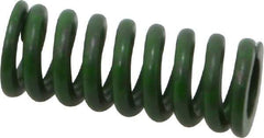 Associated Spring Raymond - 5/8" Hole Diam, 11/32" Rod Diam, 1-1/2" Free Length, Green Die Spring - 142.5 Lb Max Deflection, 0.38" Max Deflection, Extra Heavy Duty, Chromium Alloy Steel - Benchmark Tooling