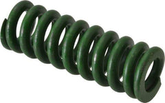 Associated Spring Raymond - 5/8" Hole Diam, 11/32" Rod Diam, 1-3/4" Free Length, Green Die Spring - 140 Lb Max Deflection, 0.44" Max Deflection, Extra Heavy Duty, Chromium Alloy Steel - Benchmark Tooling