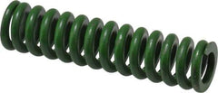 Associated Spring Raymond - 5/8" Hole Diam, 11/32" Rod Diam, 2-1/2" Free Length, Green Die Spring - 137.5 Lb Max Deflection, 0.63" Max Deflection, Extra Heavy Duty, Chromium Alloy Steel - Benchmark Tooling