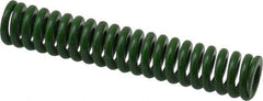 Associated Spring Raymond - 5/8" Hole Diam, 11/32" Rod Diam, 3-1/2" Free Length, Green Die Spring - 140 Lb Max Deflection, 0.88" Max Deflection, Extra Heavy Duty, Chromium Alloy Steel - Benchmark Tooling