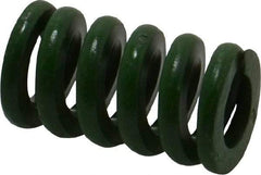 Associated Spring Raymond - 3/4" Hole Diam, 3/8" Rod Diam, 1-1/4" Free Length, Green Die Spring - 343.8 Lb Max Deflection, 0.31" Max Deflection, Extra Heavy Duty, Chromium Alloy Steel - Benchmark Tooling