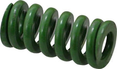 Associated Spring Raymond - 3/4" Hole Diam, 3/8" Rod Diam, 1-1/2" Free Length, Green Die Spring - 333.8 Lb Max Deflection, 0.38" Max Deflection, Extra Heavy Duty, Chromium Alloy Steel - Benchmark Tooling