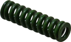 Associated Spring Raymond - 3/4" Hole Diam, 3/8" Rod Diam, 2-1/2" Free Length, Green Die Spring - 312.5 Lb Max Deflection, 0.63" Max Deflection, Extra Heavy Duty, Chromium Alloy Steel - Benchmark Tooling