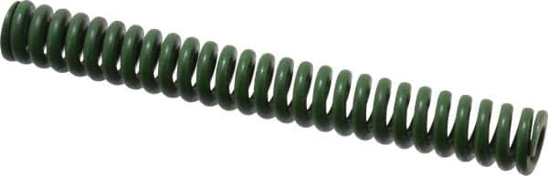 Associated Spring Raymond - 3/4" Hole Diam, 3/8" Rod Diam, 6" Free Length, Green Die Spring - 292.5 Lb Max Deflection, 1.5" Max Deflection, Extra Heavy Duty, Chromium Alloy Steel - Benchmark Tooling