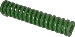 Associated Spring Raymond - 1-1/4" Hole Diam, 5/8" Rod Diam, 6" Free Length, Green Die Spring - 840 Lb Max Deflection, 1.5" Max Deflection, Extra Heavy Duty, Chromium Alloy Steel - Benchmark Tooling