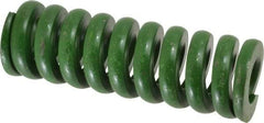 Associated Spring Raymond - 1-1/2" Hole Diam, 3/4" Rod Diam, 4-1/2" Free Length, Green Die Spring - 1665 Lb Max Deflection, 1.13" Max Deflection, Extra Heavy Duty, Chromium Alloy Steel - Benchmark Tooling