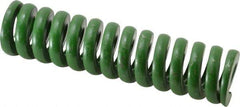 Associated Spring Raymond - 1-1/2" Hole Diam, 3/4" Rod Diam, 6" Free Length, Green Die Spring - 1656 Lb Max Deflection, 1.5" Max Deflection, Extra Heavy Duty, Chromium Alloy Steel - Benchmark Tooling