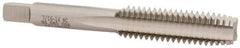 Hertel - 7/16-14 UNC 4 Flute Bright Finish High Speed Steel Straight Flute Standard Hand Tap - Plug, Right Hand Thread, 3-5/32" OAL, 1-7/16" Thread Length, H5 Limit, Oversize - Exact Industrial Supply