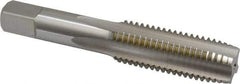 Hertel - 3/4-10 UNC 4 Flute Bright Finish High Speed Steel Straight Flute Standard Hand Tap - Plug, Right Hand Thread, 4-1/4" OAL, 2" Thread Length, H2 Limit, Oversize - Exact Industrial Supply