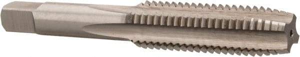 Hertel - 1/2-13 UNC 4 Flute Bright Finish High Speed Steel Straight Flute Standard Hand Tap - Plug, Right Hand Thread, 3-3/8" OAL, H2 Limit - Exact Industrial Supply