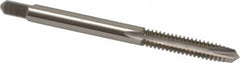 Hertel - #10-24 UNC, 2 Flute, Bright Finish, High Speed Steel Spiral Point Tap - Plug Chamfer, Right Hand Thread, 2-3/8" OAL - Exact Industrial Supply