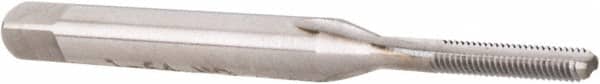 Hertel - #1-64 UNC 2B 2 Flute Bright Finish High Speed Steel Straight Flute Standard Hand Tap - Bottoming, Right Hand Thread, 1-11/16" OAL, 3/8" Thread Length, H2 Limit - Exact Industrial Supply