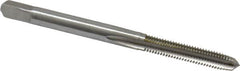 Hertel - #5-40 UNC, H2, 3 Flute, Plug Chamfer, Bright Finish, High Speed Steel Hand STI Tap - 2-1/8" OAL, 3/4" Thread Length - Exact Industrial Supply