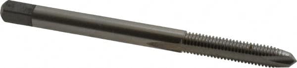 Hertel - #5-40 UNC, H2, 2 Flutes, Plug Chamfer, Bright Finish, High Speed Steel Spiral Point STI Tap - 2-1/8" OAL, 3/4" Thread Length - Exact Industrial Supply