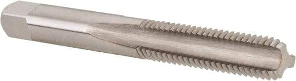 Hertel - 1/4-20 UNC, H2, 3 Flute, Bottoming Chamfer, Bright Finish, High Speed Steel Hand STI Tap - 2-23/32" OAL, 1-1/8" Thread Length - Exact Industrial Supply