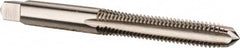 Hertel - M6x1.00 Metric Coarse 4 Flute Bright Finish High Speed Steel Straight Flute Standard Hand Tap - Plug, Right Hand Thread, 2-1/2" OAL, 1" Thread Length, D3 Limit, Oversize - Exact Industrial Supply