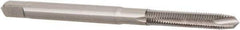 Hertel - M3x0.50 Metric Coarse, 2 Flute, Bright Finish, High Speed Steel Spiral Point Tap - Plug Chamfer, Right Hand Thread, 1-15/16" OAL, 5/8" Thread Length, 0.141" Shank Diam - Exact Industrial Supply