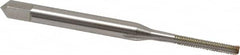 Hertel - M2.2x0.45 Metric Coarse 3 Flute Bright Finish High Speed Steel Straight Flute Standard Hand Tap - Bottoming, Right Hand Thread, 1-3/4" OAL, 7/16" Thread Length, D1 Limit, Oversize - Exact Industrial Supply
