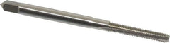 Hertel - M3x0.50 Metric Coarse 3 Flute Bright Finish High Speed Steel Straight Flute Standard Hand Tap - Bottoming, Right Hand Thread, 1-15/16" OAL, 5/8" Thread Length, D1 Limit, Oversize - Exact Industrial Supply