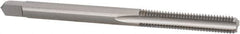 Hertel - M3.5x0.60 Metric Coarse 3 Flute Bright Finish High Speed Steel Straight Flute Standard Hand Tap - Bottoming, Right Hand Thread, 2" OAL, 11/16" Thread Length, D1 Limit, Oversize - Exact Industrial Supply