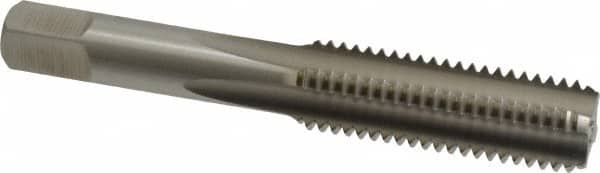 Hertel - M14x2.00 Metric Coarse 4 Flute Bright Finish High Speed Steel Straight Flute Standard Hand Tap - Bottoming, Right Hand Thread, 3-19/32" OAL, 1-21/32" Thread Length, D3 Limit, Oversize - Exact Industrial Supply