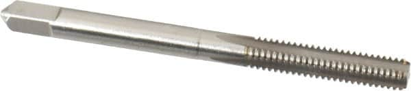 Hertel - M5x0.90 Metric Special 4 Flute Bright Finish High Speed Steel Straight Flute Standard Hand Tap - Bottoming, Right Hand Thread, 2-3/8" OAL, 7/8" Thread Length, D3 Limit, Oversize - Benchmark Tooling