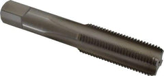 Hertel - M20x2.00 Metric Fine 4 Flute Bright Finish High Speed Steel Straight Flute Standard Hand Tap - Bottoming, Right Hand Thread, 4-15/32" OAL, 2" Thread Length, D6 Limit, Oversize - Exact Industrial Supply