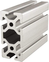 80/20 Inc. - 6 Meters Long x 40 mm Wide x 80 mm Deep, T-Slotted Aluminum Extrusion - Clear Anodized Finish - Benchmark Tooling