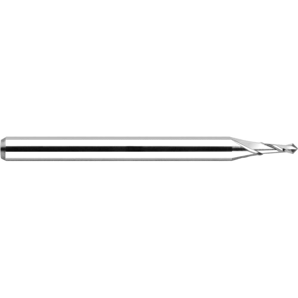 Harvey Tool - 1/4" Body Diam, 150°, 2-1/2" OAL, 2-Flute Solid Carbide Spotting Drill - Exact Industrial Supply