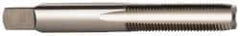 OSG - M10x1.00 Metric Fine 4 Flute Bright Finish High Speed Steel Straight Flute Standard Hand Tap - Plug, Right Hand Thread, 2-15/16" OAL, 1-1/4" Thread Length, D5 Limit, Oversize - Exact Industrial Supply