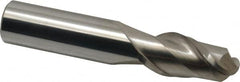 Accupro - 3/4" Diam, 1-1/2" LOC, 2 Flute Solid Carbide Ball End Mill - Uncoated, Single End, 4" OAL, 3/4" Shank Diam, Spiral Flute - Benchmark Tooling