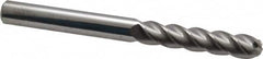 Accupro - 3/8" Diam, 1-3/4" LOC, 4 Flute Solid Carbide Ball End Mill - Uncoated, Single End, 4" OAL, 3/8" Shank Diam, Spiral Flute - Benchmark Tooling