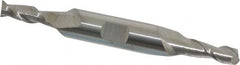 Accupro - 7/32", 9/16" LOC, 3/8" Shank Diam, 3" OAL, 2 Flute, Solid Carbide Square End Mill - Double End, Uncoated, Spiral Flute, 40° Helix, Centercutting, Right Hand Cut, Right Hand Flute - Benchmark Tooling