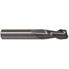 Accupro - 11mm, 14mm LOC, 12mm Shank Diam, 76mm OAL, 2 Flute, Solid Carbide Square End Mill - Benchmark Tooling