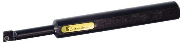 Kennametal - 4.6mm Min Bore Diam, 150mm OAL, 4mm Shank Diam, E-SCLD Indexable Boring Bar - CD.. Insert, Screw Holding Method - Benchmark Tooling