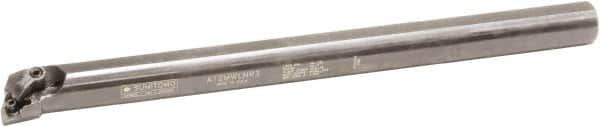 Sumitomo - 1.2" Min Bore Diam, 12" OAL, 1" Shank Diam, A-MWLN Indexable Boring Bar - WNMG 332 Insert, Pin & Clamp Holding Method - Benchmark Tooling