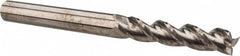 Accupro - 1", 3-1/2" LOC, 1" Shank Diam, 6" OAL, 3 Flute, Solid Carbide Square End Mill - Single End, Uncoated, Spiral Flute, 37° Helix, Centercutting, Right Hand Cut, Right Hand Flute - Benchmark Tooling