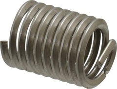 Recoil - 5/16-18 UNC, 5/8" OAL, Free Running Helical Insert - 9-1/4 Free Coils, Tanged, Stainless Steel, Bright Finish, 2D Insert Length - Exact Industrial Supply