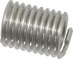 Recoil - 3/8-16 UNC, 3/4" OAL, Free Running Helical Insert - 10 Free Coils, Tanged, Stainless Steel, Bright Finish, 2D Insert Length - Benchmark Tooling