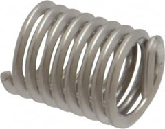 Recoil - #12-24 UNC, 0.432" OAL, Free Running Helical Insert - 8-3/8 Free Coils, Tanged, Stainless Steel, Bright Finish, 2D Insert Length - Benchmark Tooling