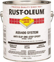 Rust-Oleum - 1 Gal Can Gloss Safety Yellow Antislip Epoxy - 50 Sq Ft/Gal Coverage, <340 g/L VOC Content - Benchmark Tooling