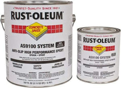 Rust-Oleum - 1 Gal Kit Gloss Safety Yellow Antislip Epoxy - 40 to 60 Sq Ft/Gal Coverage, <250 g/L VOC Content - Benchmark Tooling