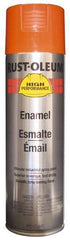 Rust-Oleum - Equipment Orange, 15 oz Net Fill, Gloss, Enamel Spray Paint - 14 Sq Ft per Can, 20 oz Container, Use on Rust Proof Paint - Benchmark Tooling