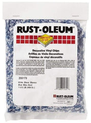 Rust-Oleum - Blue/White Vinyl Floor Chips - 1 Lb Plastic Bag - Benchmark Tooling
