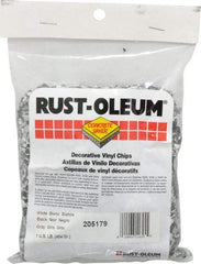Rust-Oleum - Black/White/Gray Vinyl Floor Chips - 1 Lb Plastic Bag - Benchmark Tooling