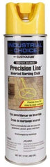 Rust-Oleum - 17 fl oz Yellow Marking Chalk - 500' to 530' Coverage at 1-1/4" Wide, Water-Based Formula - Benchmark Tooling