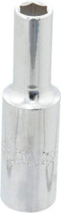Proto - 3/8", 1/2" Drive, Deep Hand Socket - 6 Points, 3-1/4" OAL, Chrome Finish - Benchmark Tooling